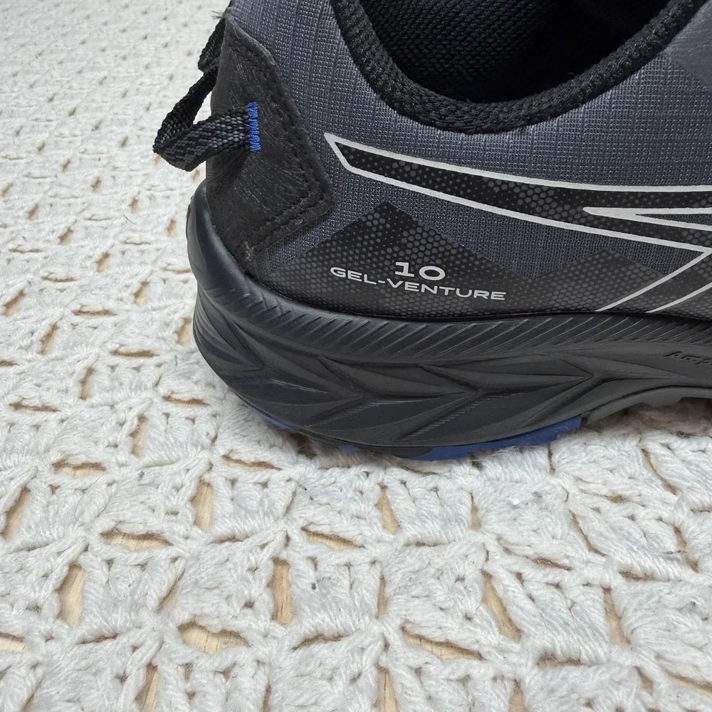 ASICS Gel-Venture 10 Mens Trail Running Shoes Sz 10 Extra Wide Grey Blue